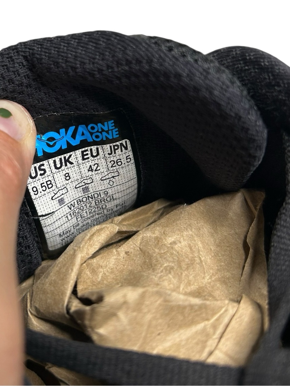 Hoka One One W Bondi 9 Running Shoes Black Rose Gold Womens Size 9.5 B - Picture 6 of 10